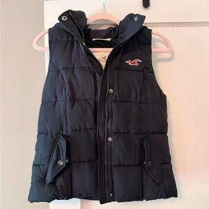 Hollister Dark Navy Puffer Vest